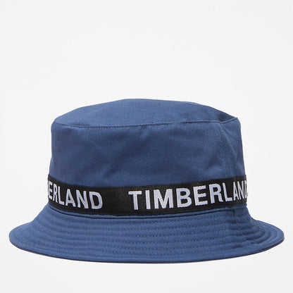 Timberland Mens Logo Bucket Hat for Men in Blue