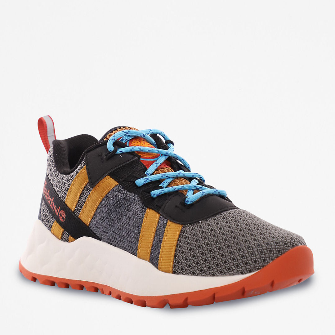 Timberland Kids GreenStride™ Solar Wave LT Trainer for Junior in Grey/Yellow