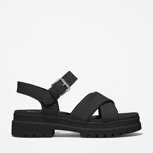 Timberland Womens London Vibe Ankle-strap Sandal for Women in Black
