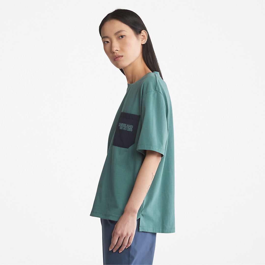 Timberland Womens TimberCHILL™ Pocket T-Shirt for Women in Teal