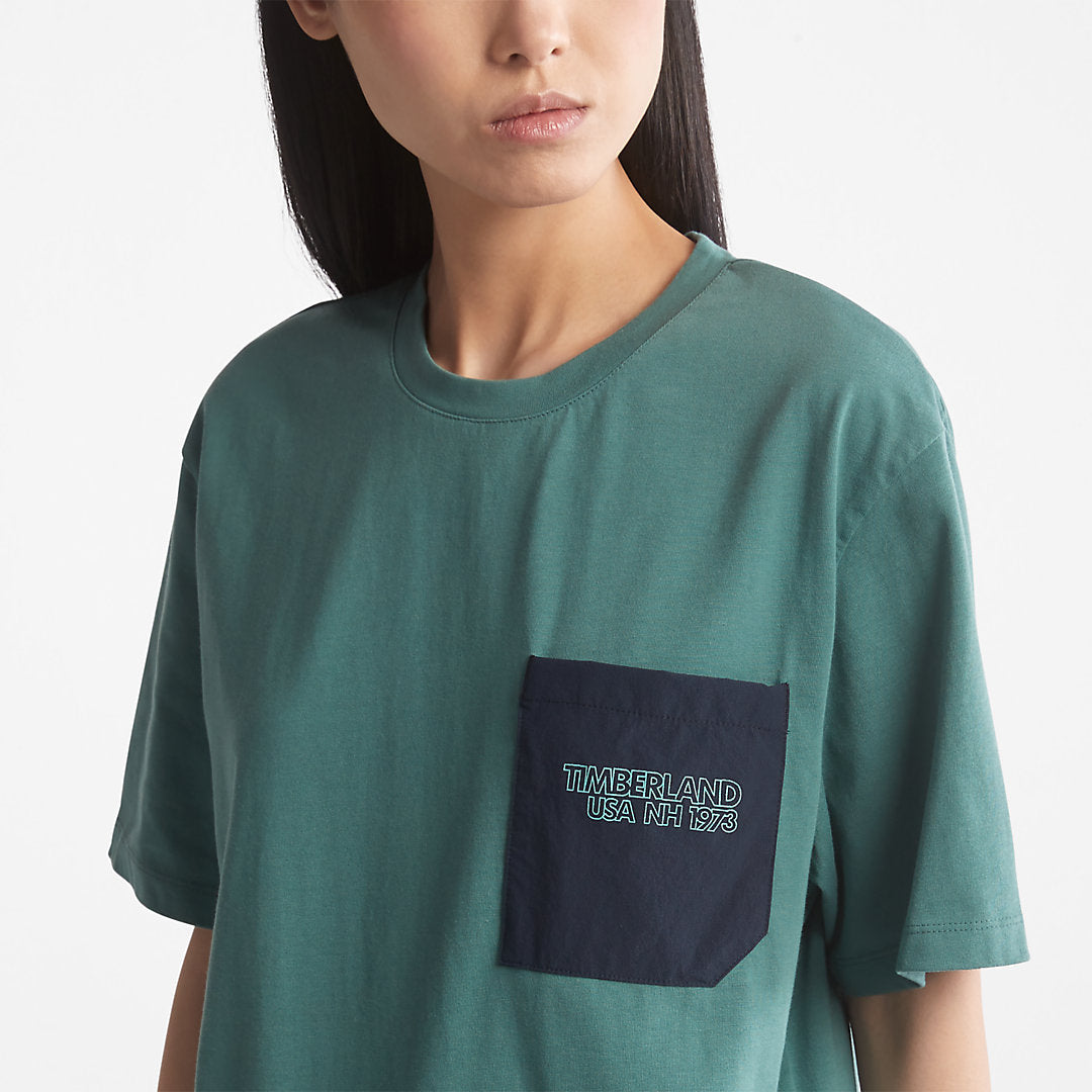 Timberland Womens TimberCHILL™ Pocket T-Shirt for Women in Teal