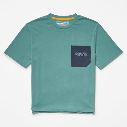 Timberland Womens TimberCHILL™ Pocket T-Shirt for Women in Teal