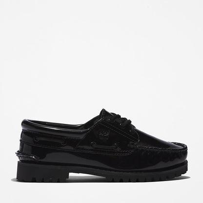 Timberland Womens Timberland® Noreen 3-Eye Boat Shoe for Women in Black