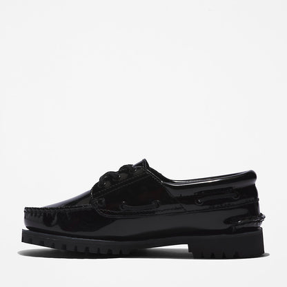 Timberland Womens Timberland® Noreen 3-Eye Boat Shoe for Women in Black
