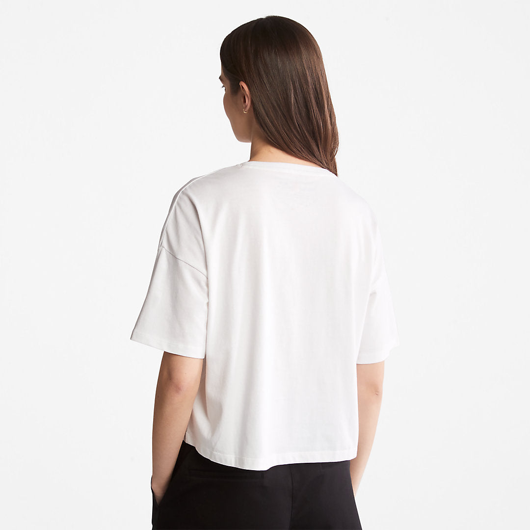 Timberland Womens Pastel T-Shirt for Women in White