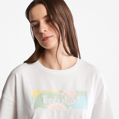 Timberland Womens Pastel T-Shirt for Women in White