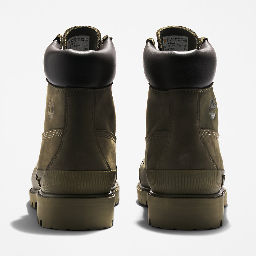 Timberland Mens Bee Line x Timberland® 6 Inch Rubber Toe Boot for Men in Dark Green