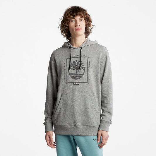 Timberland Mens Logo Hoodie for Men in Grey