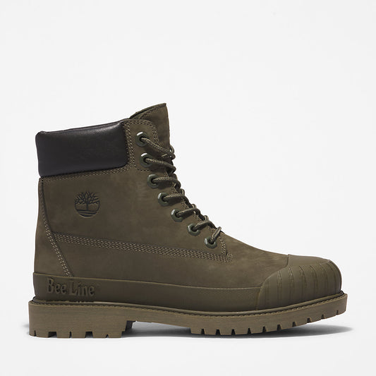 Timberland Womens Bee Line x Timberland® 6 Inch Rubber Toe Boot for Women in Dark Green