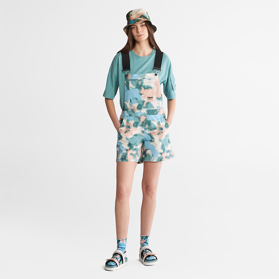 Timberland Womens Dungaree Shorts for Women in Summer Print