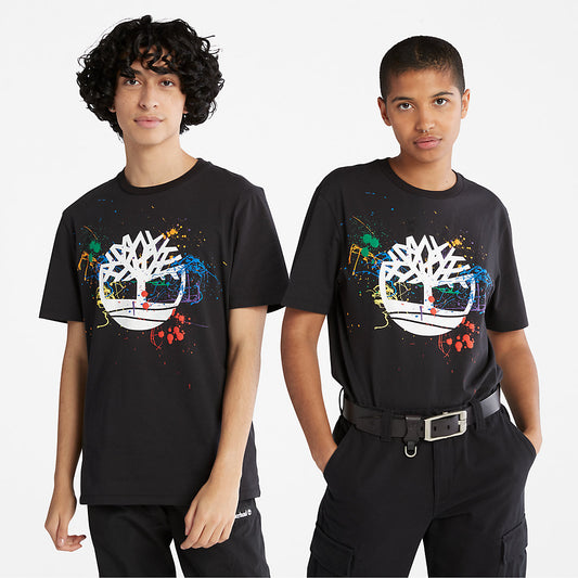 Timberland Mens Paint Pride T-Shirt in Black