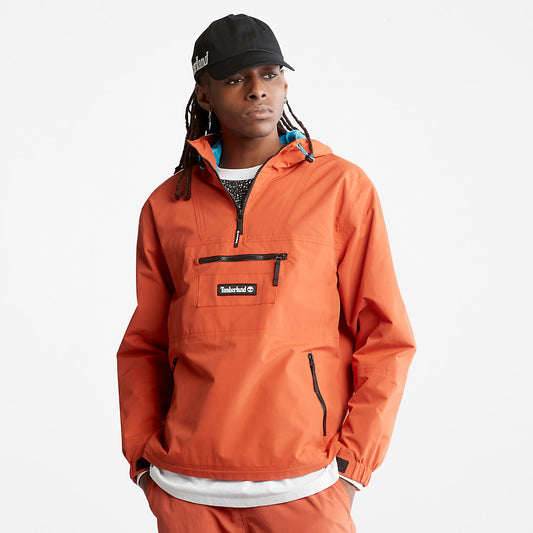 Timberland Mens All Gender Outdoor Archive Anorak in Orange