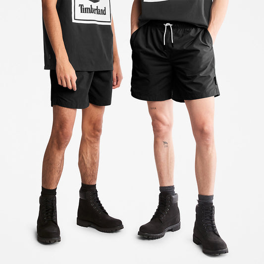 Timberland Mens All Gender Windbreaker Shorts in Black