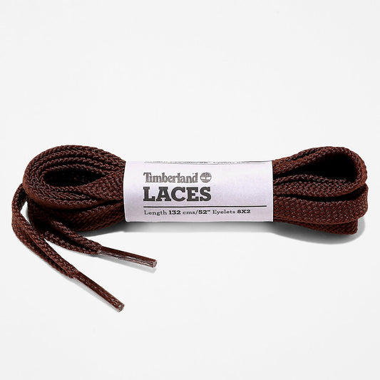 Timberland Mens 132cm/52” Flat Replacement Laces in Brown