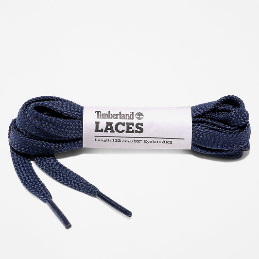 Timberland Mens 132cm/52” Flat Replacement Laces in Navy
